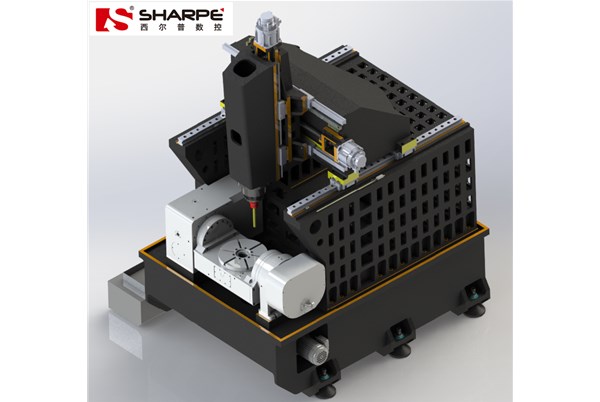 簡析(xī)立式五軸(zhóu)加工中心(xin)的兩種回(hui)轉軸方式(shì)